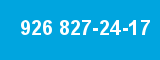 926 827-24-17 926 827-24-17